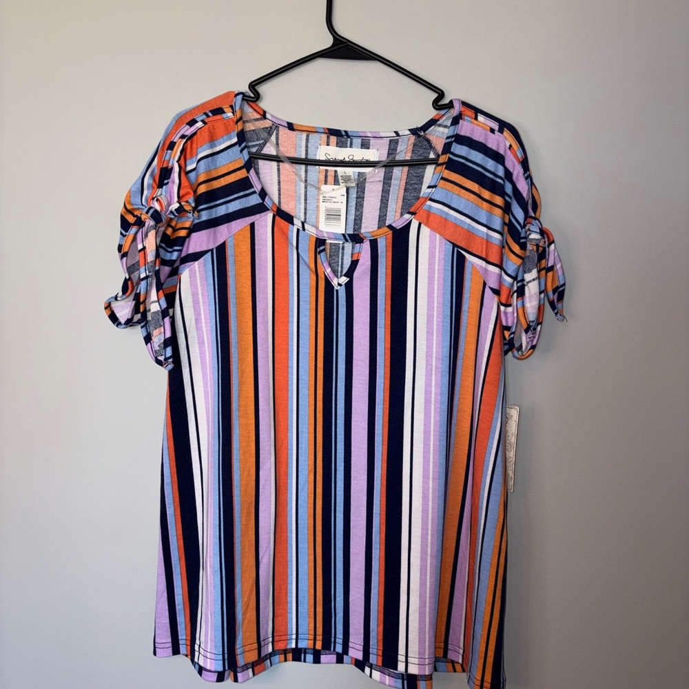 NWT French Laundry Striped Multicolor Women's Top